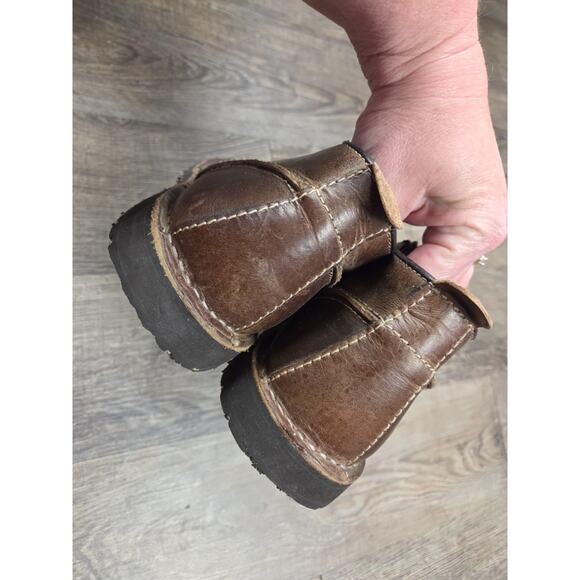 Crevo Longport Brown Leather Chukka Boots Shoes Size 8.5 Memory Foam - Picture 4 of 8